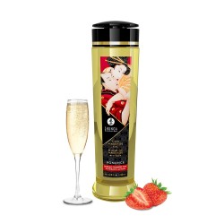  huile massante aphrodisiaque fraise champagne 