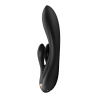 Vibromasseur rabbit noir double stimulation clitoris Double Flex Satisfyer - CC597809