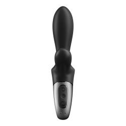 Vibromasseur rabbit noir USB, chauffant et connecté Heat Climax  Satisfyer - CC597791