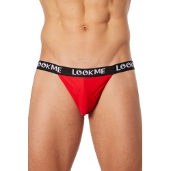  lingerie masculine : slip rouge échancré